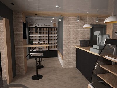 Изображение Дизайн проект торгового павильона Русский Хлеб